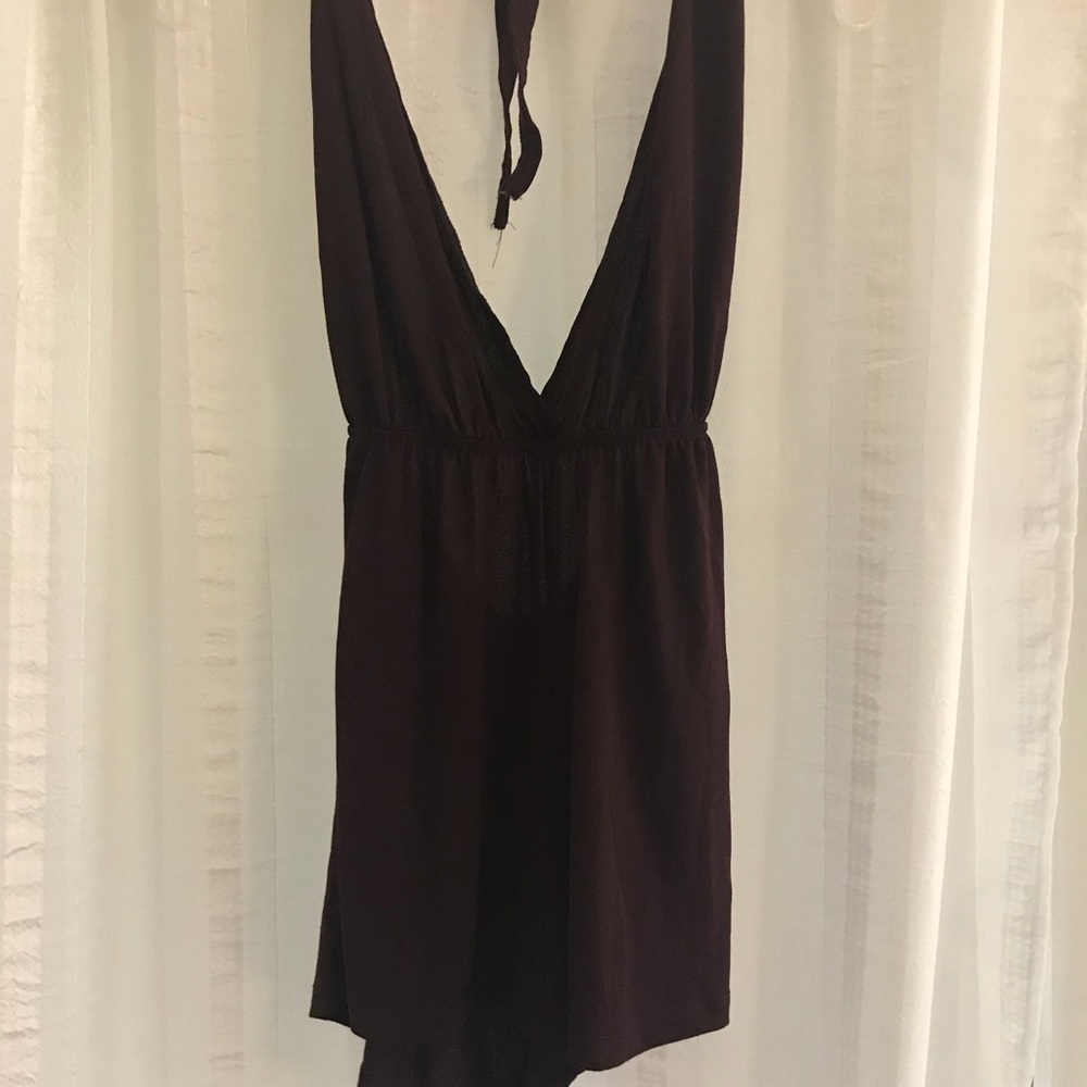 Burgundy Romper